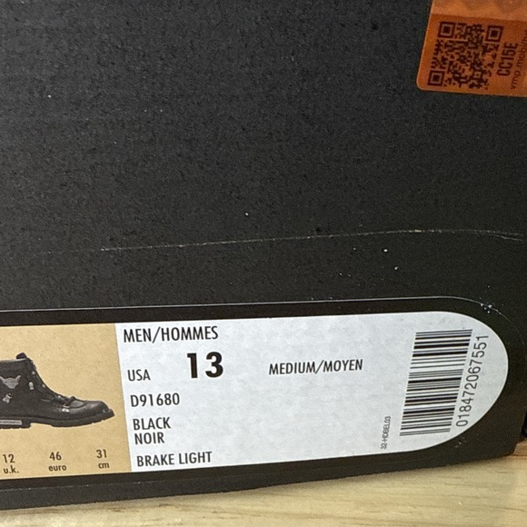 Harley-Davidson Men's Brake Light Black 6.25-Inch Motorcycle Boots Men's Size 13 - Picture 2 of 14